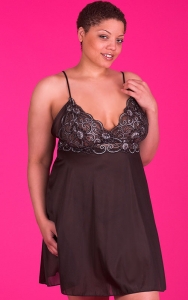 Our Lovely in Black Chemise