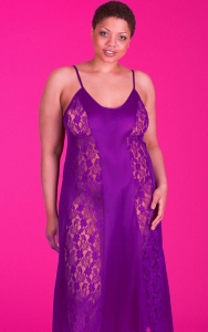 Our Purple Flirty Lace Nightgown