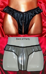 Our Black Crotchless Panties
