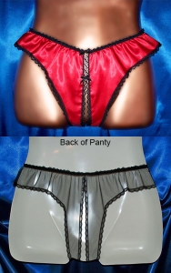 Our Red Hot Crotchless Panties